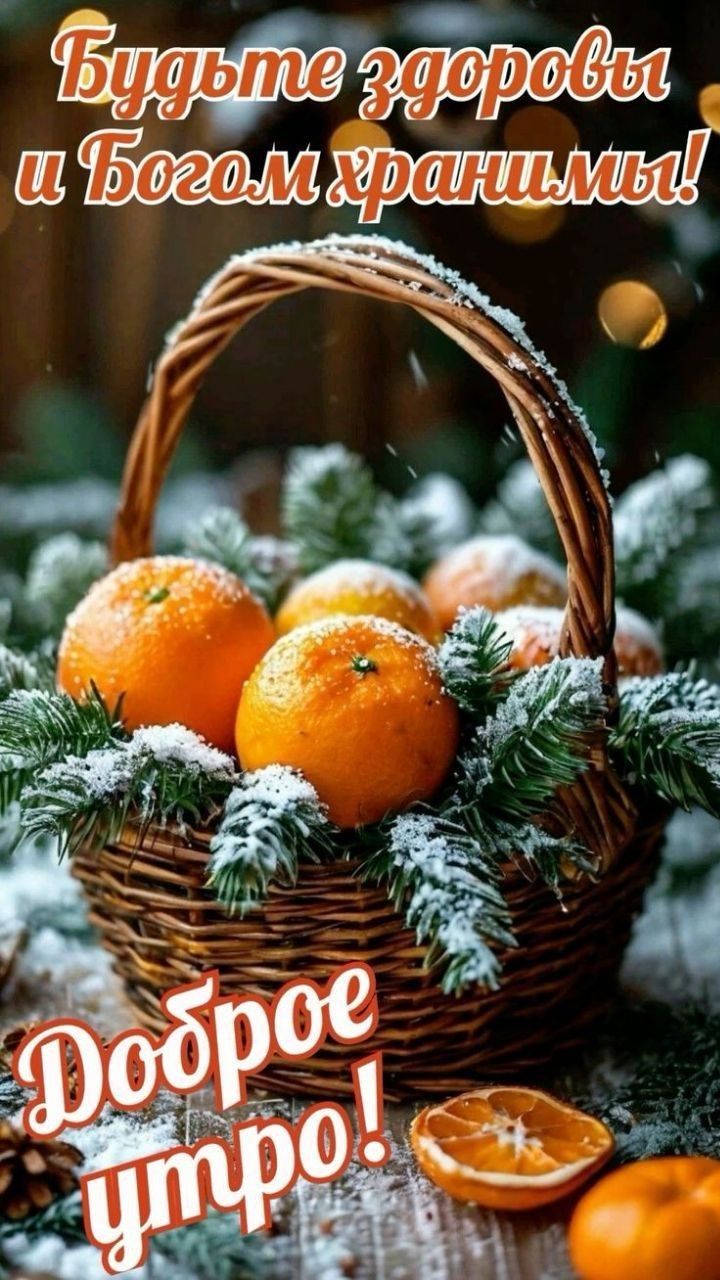 Будьте здоровы и Богом хранитесь! Доброе утро!