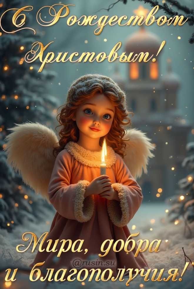 С Рождеством Христовым! Мира, добра и благополучия!