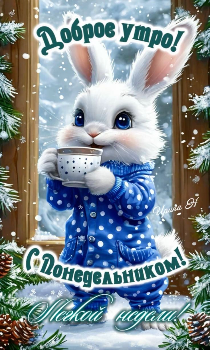 Доброе утро! С понедельника! Лёгкий день!