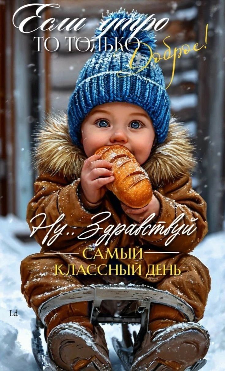 Если утро то только доброе! Ну... Здравствуй самый классный день