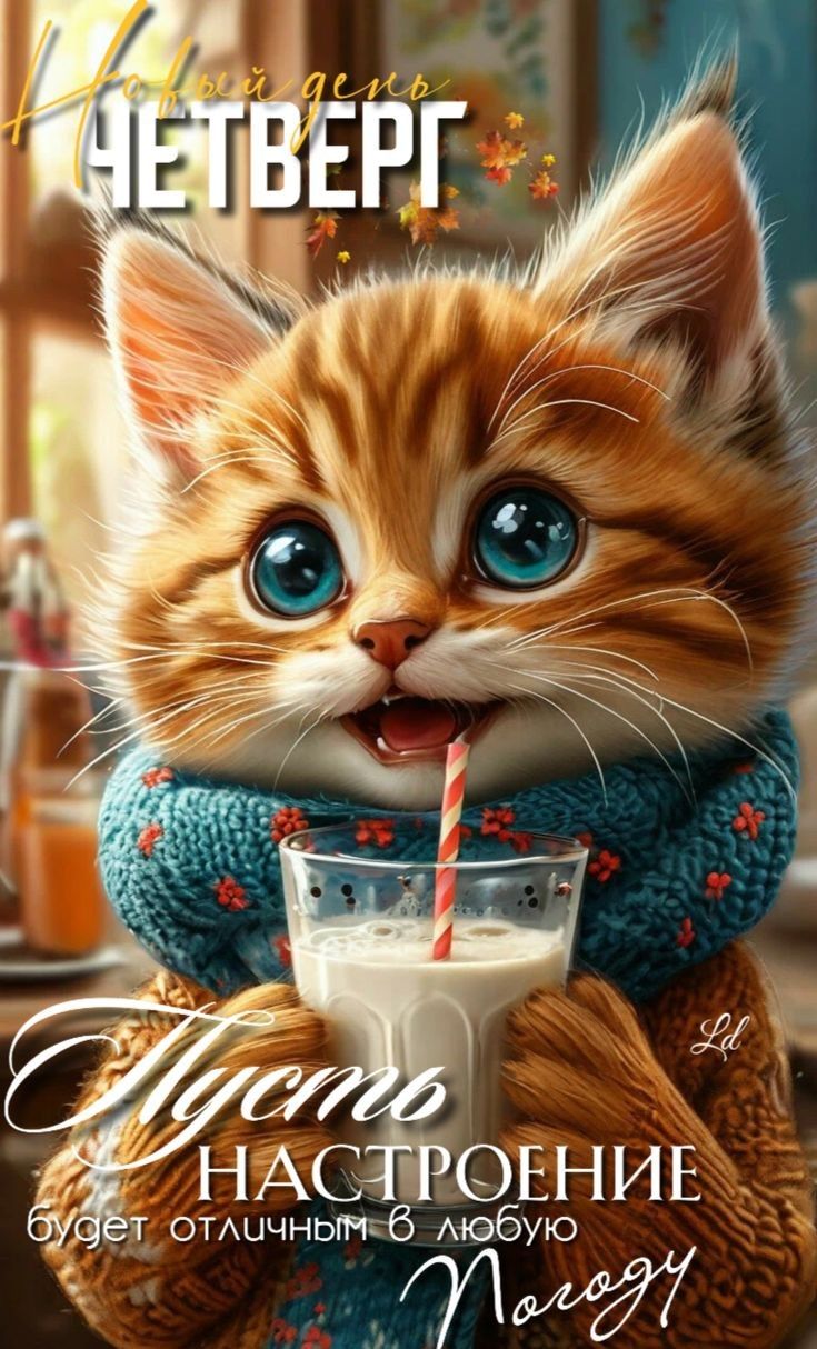Новый день ЧЕТВЕРГ. Пусть настроение будет отличным в любую погоду.