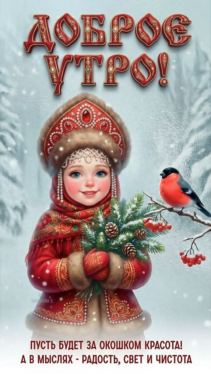 ДОБРОЕ УТРО! Пусть будет за окном красота! А в мыслях - радость, свет и чистота
