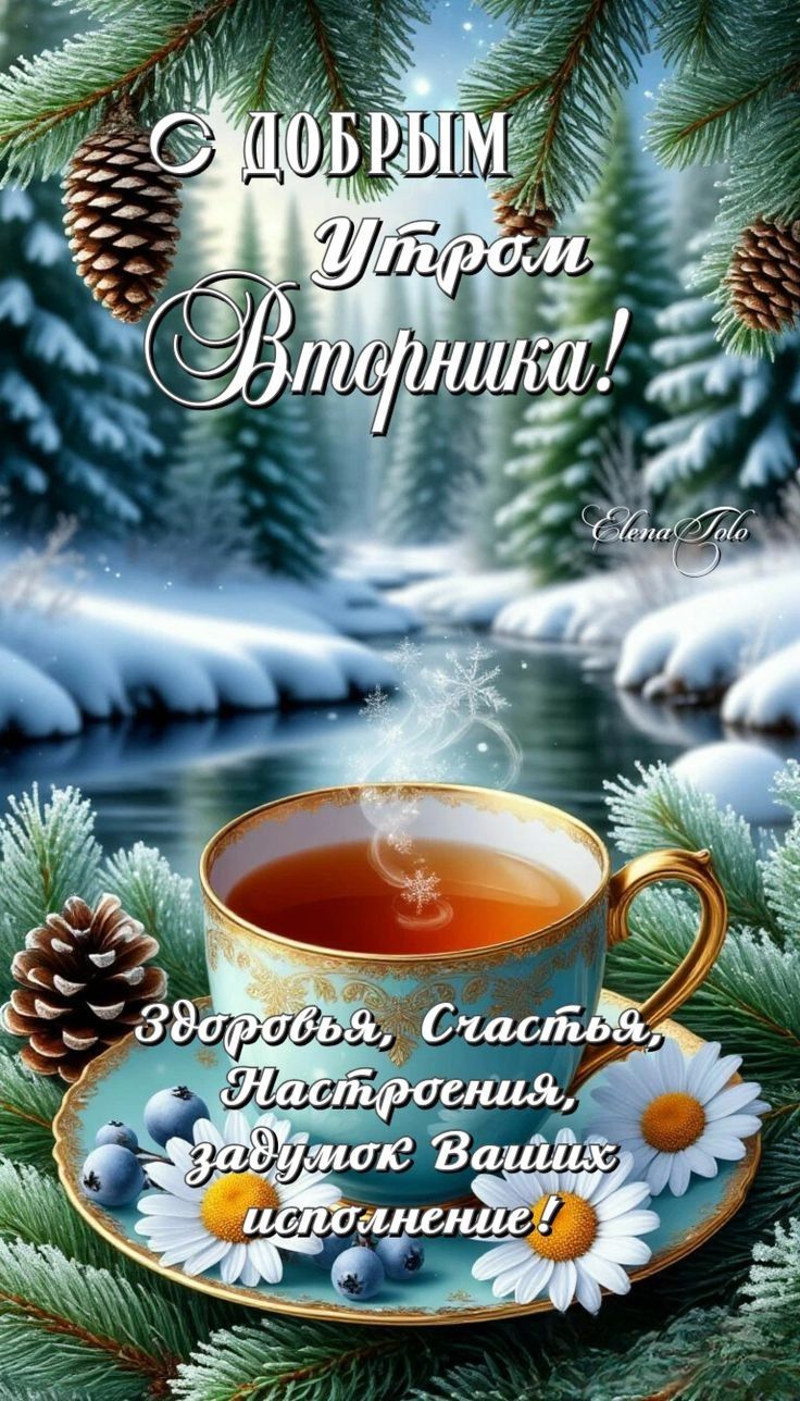 С добрым утром Вторника! Здоровья, счастья, настроения, задумок ваших исполнения!
