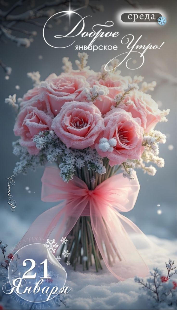 Доброе январское утро! середа 21 января