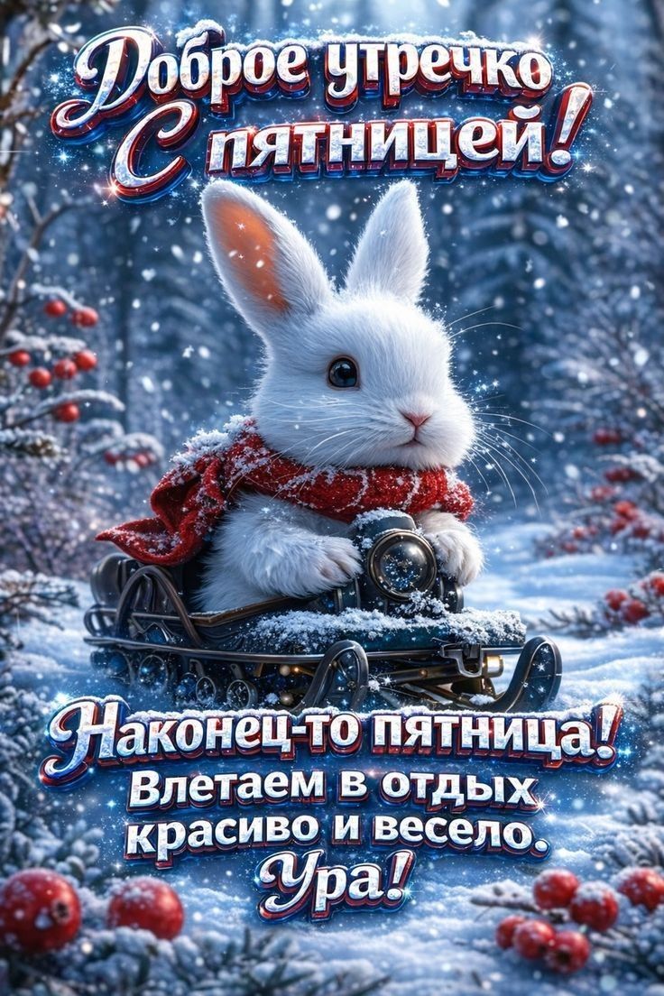 Доброе утречко С пятницей! Наконец-то пятница! Влетаем в отдых красиво и весело. Ура!