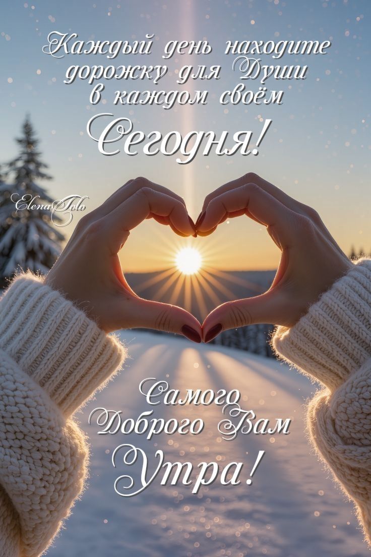 Каждый день находите дорожку для Души в каждом своём Сегодня! Самого Доброго Вам Утра!