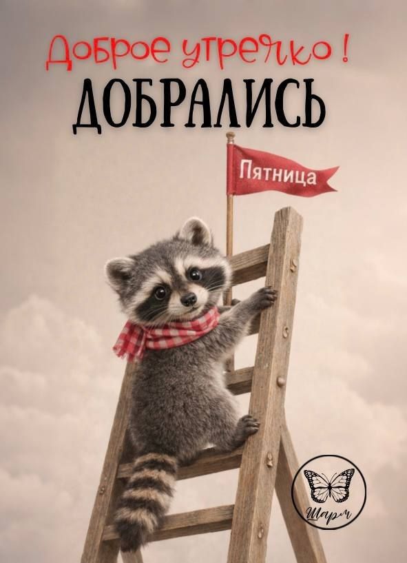 Доброе утречко! ДОБРАЛИСЬ
Пятница