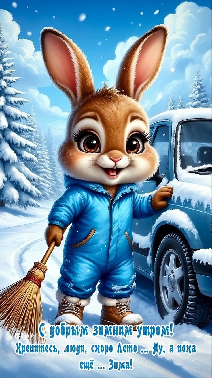 С добрым зимним утром! Крещитесь, люди, скоро лето ... Ну, а пока еще ... Зима!