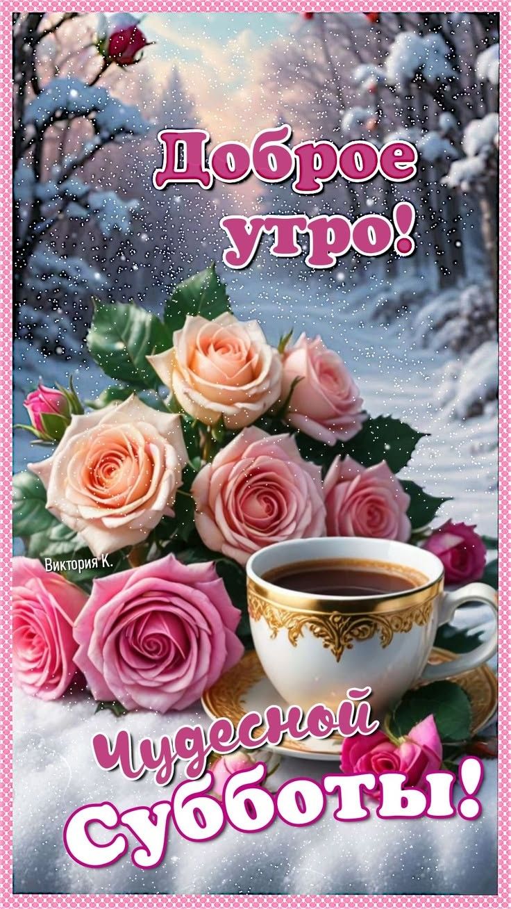 Доброе утро! Чудесной Субботы!