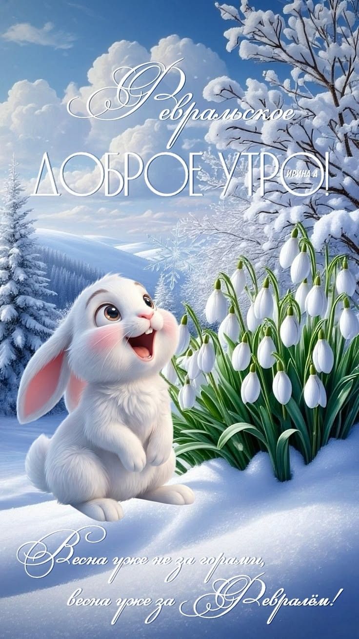 Февральское доброе утро. Весна уже не за горами, весна уже за февралём!