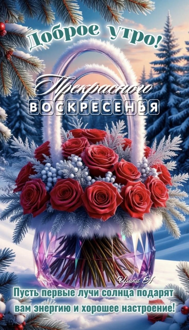 Доброе утро! Прекрасного воскресенья. Пусть первые лучи солнца подарят вам энергию и хорошее настроение!