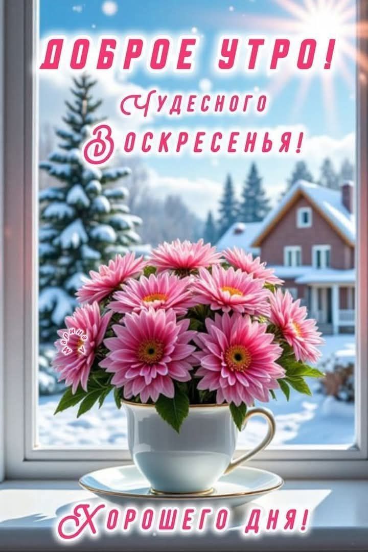 Доброе утро! Чудесного воскресенья! Хорошего дня!