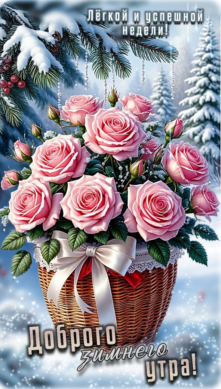 Лёгкой и успешной недели! Доброе зимнее утро!