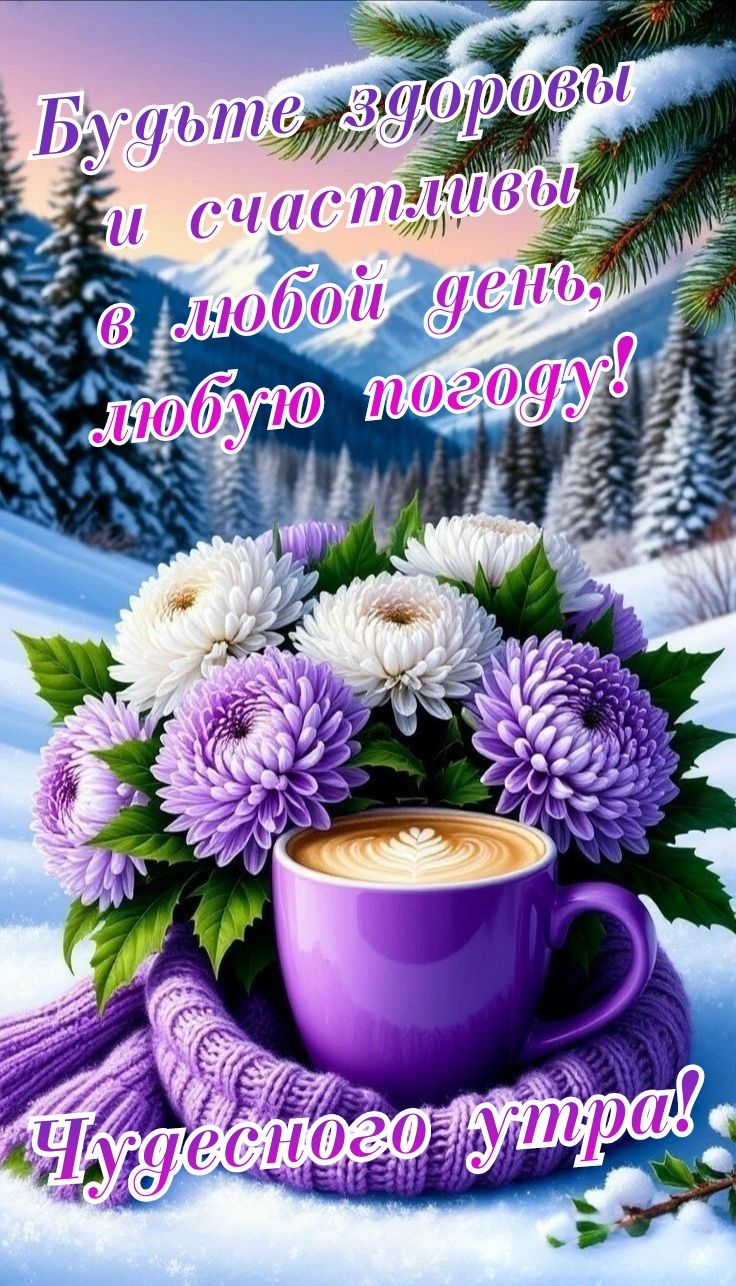 Будьте здоровы и счастливы в любой день, любую погоду! Чудесного утра!
