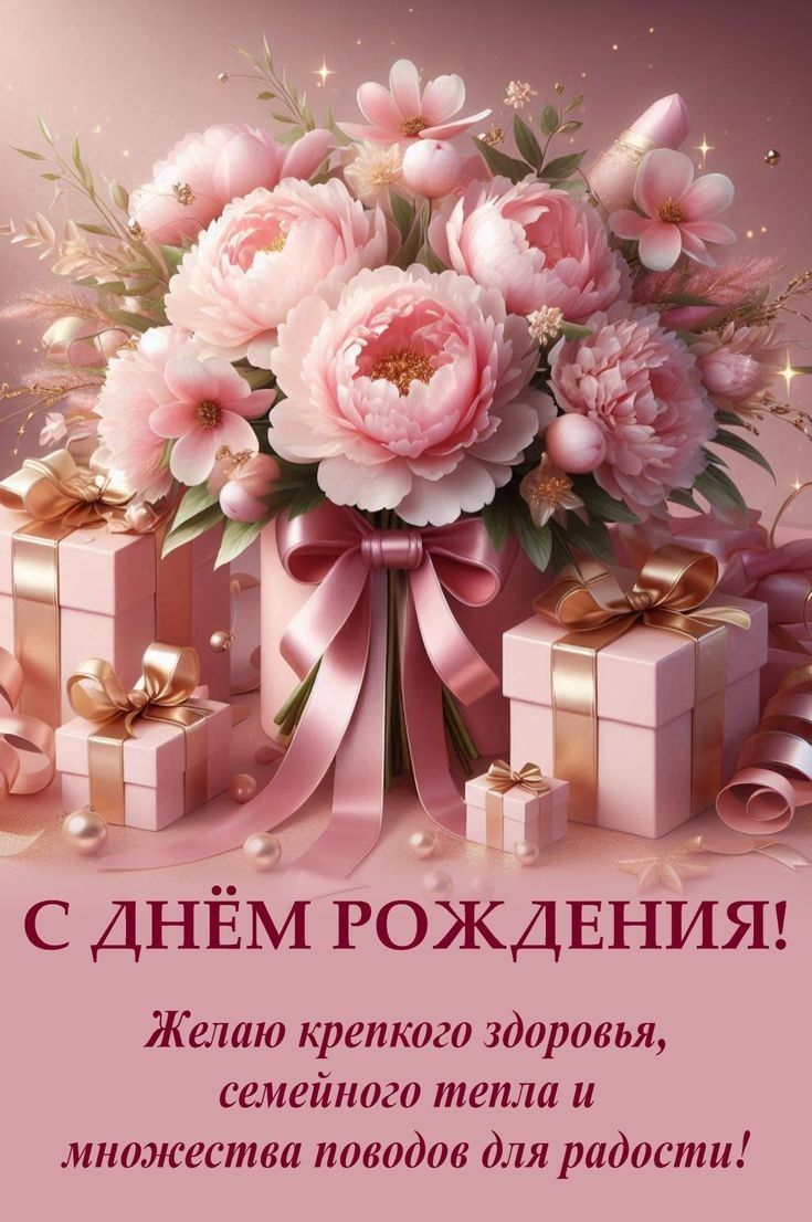 С ДНЁМ РОЖДЕНИЯ! Желаю крепкого здоровья, семейного тепла и множества поводов для радости!