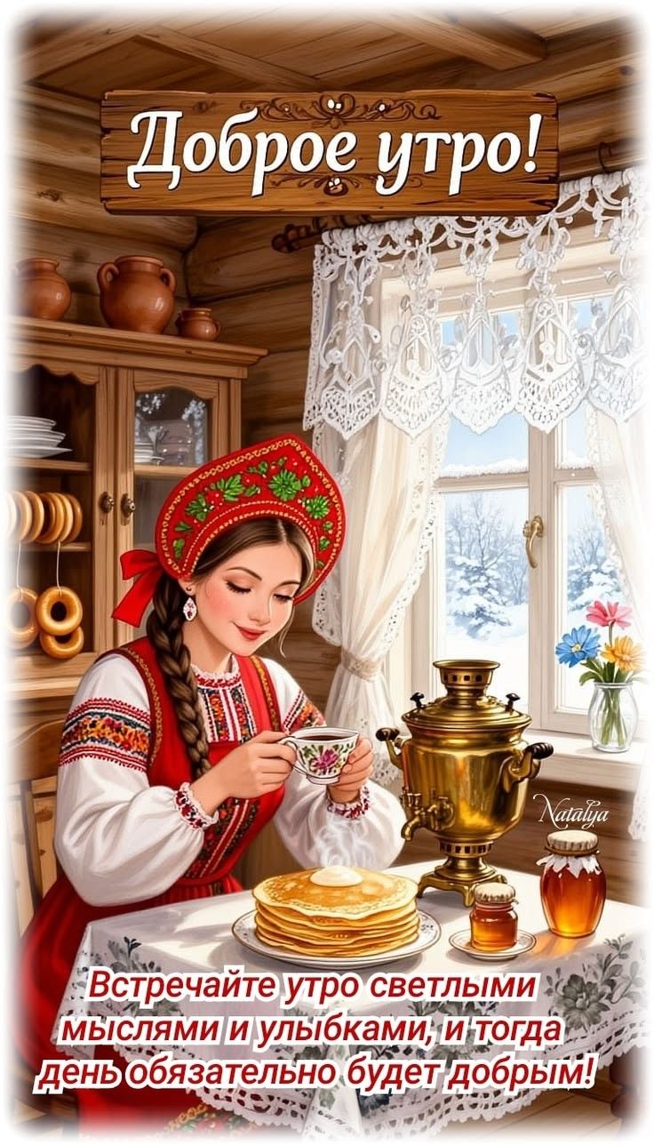 Доброе утро! Встречайте утро светлыми мыслями и улыбками, и тогда день обязательно будет добрым!