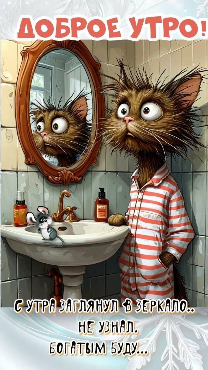 Доброе утро! С утра заглянул в зеркало... не узнал. Богатым буду...