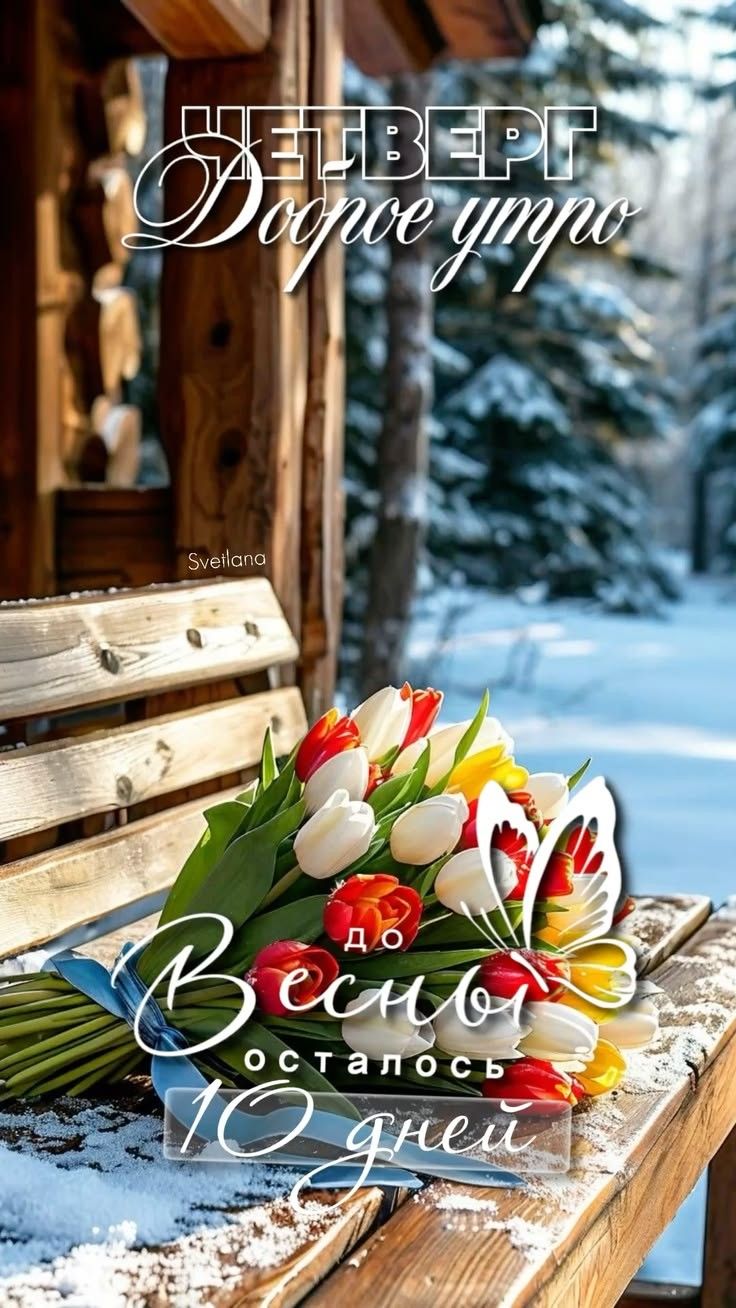 ЧЕТВЕРГ Доброе утро. До весны осталось 10 дней