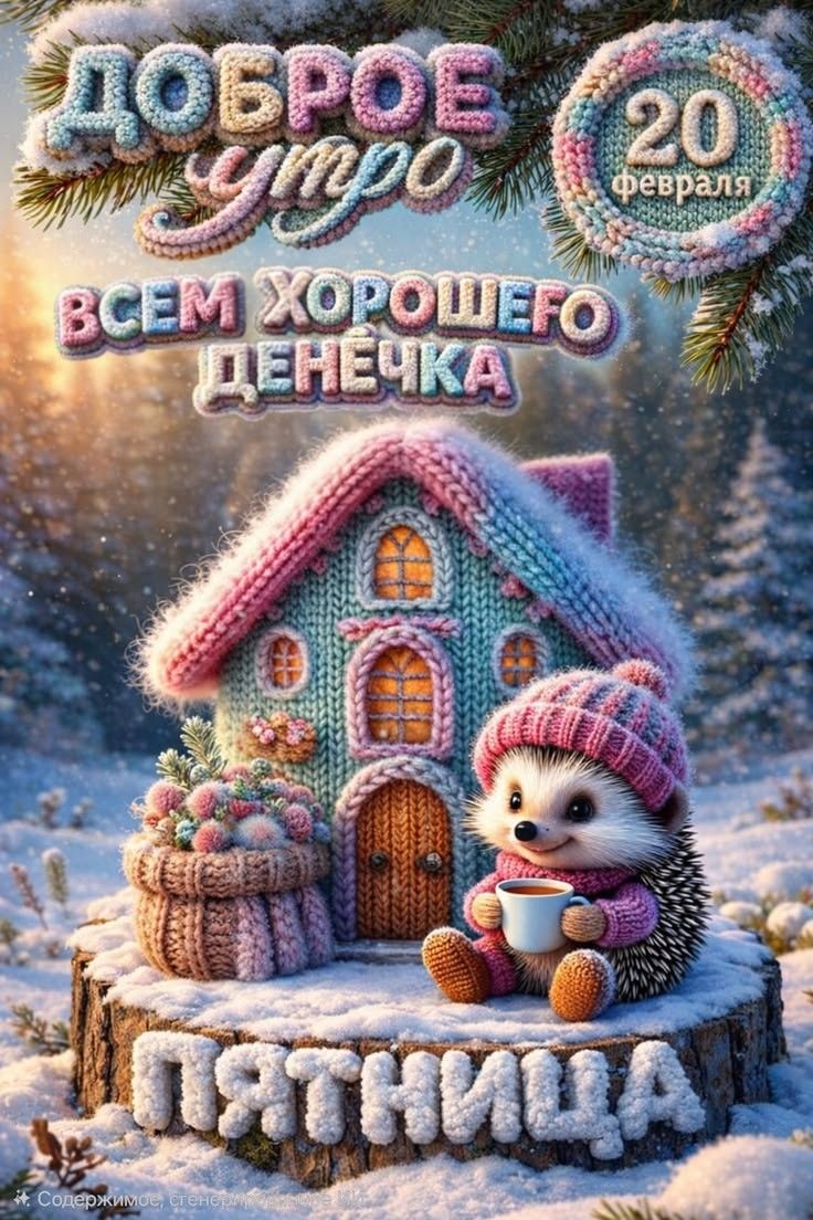 Доброе утро всем хорошего денечка 20 февраля Пятница