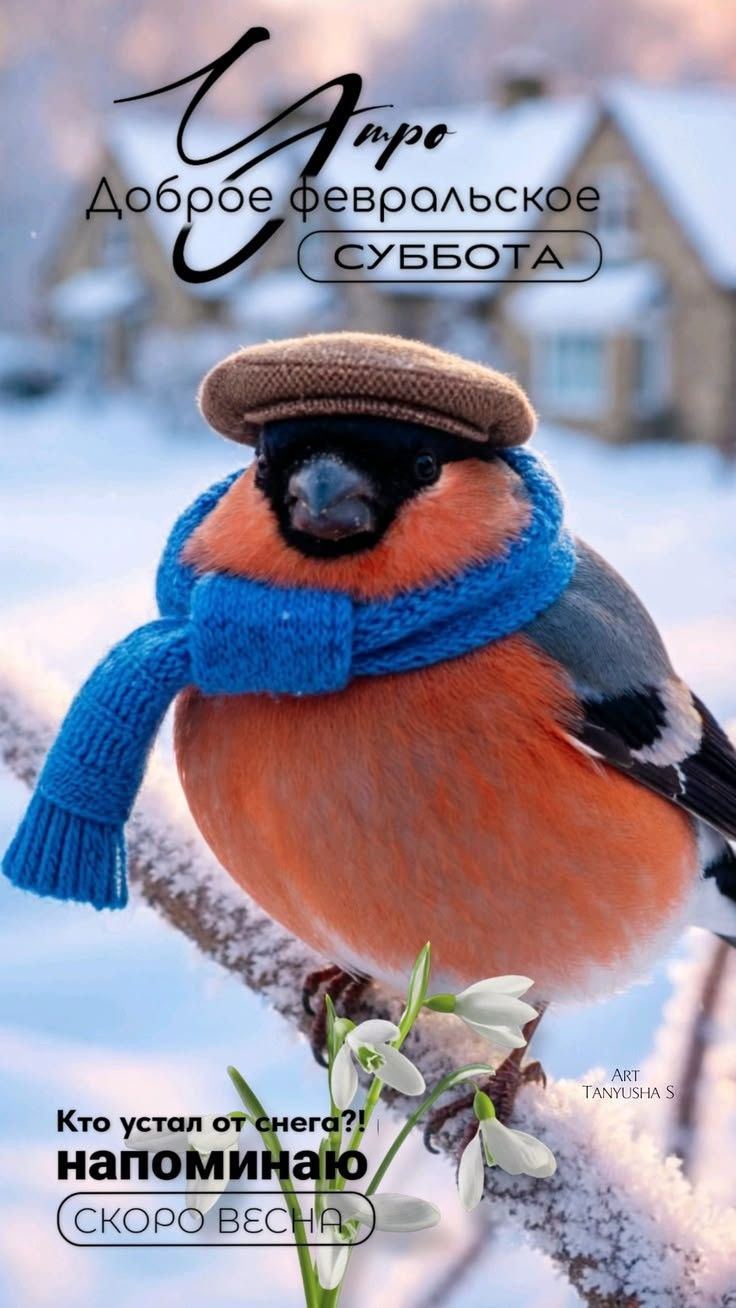 Доброе февральское СУББОТА. Кто устал от снега?! напоминаю скоро весна