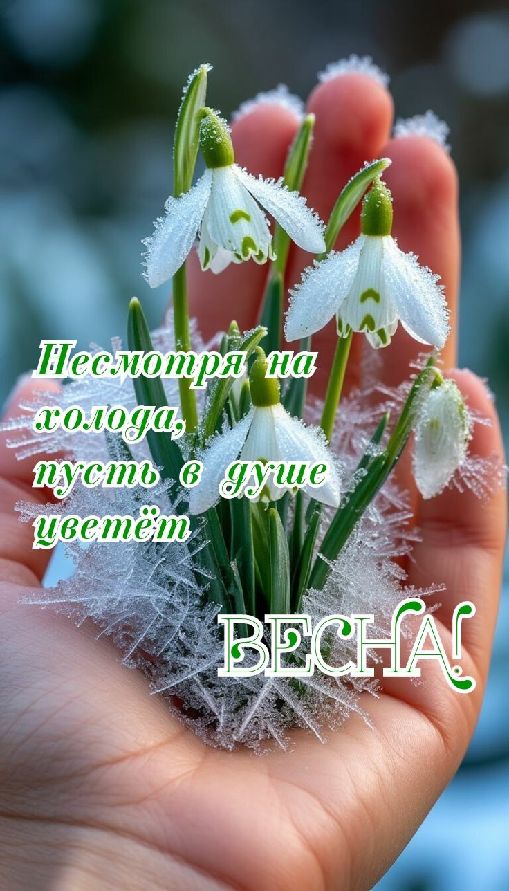 Несмотря на холода, пусть в душе цветёт весна! ВЕСНА!