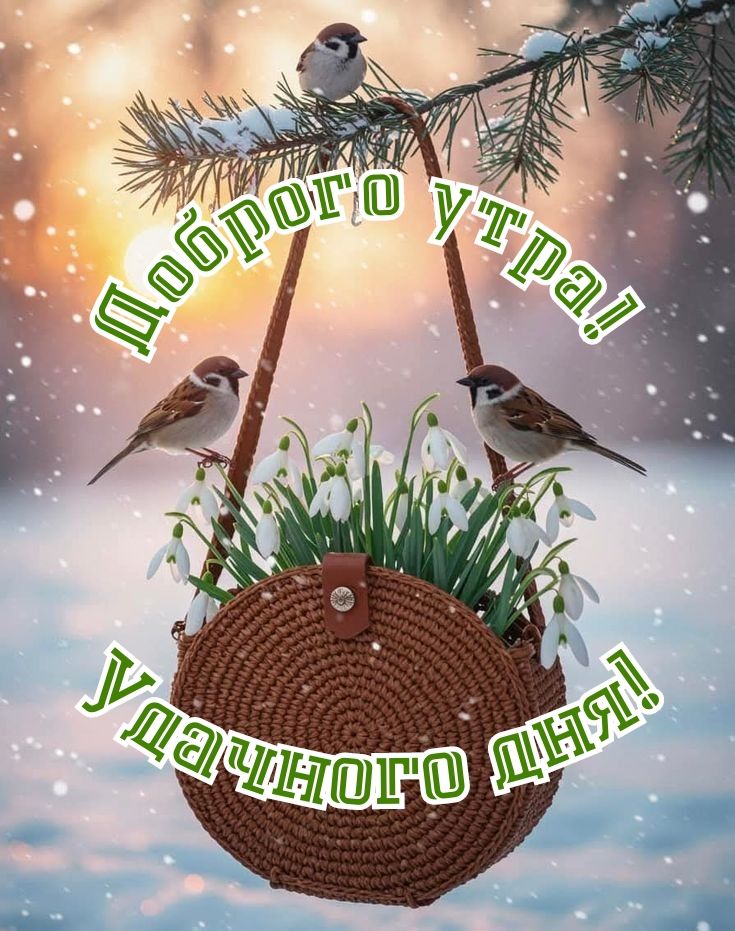 Доброе утро! Удачного дня!