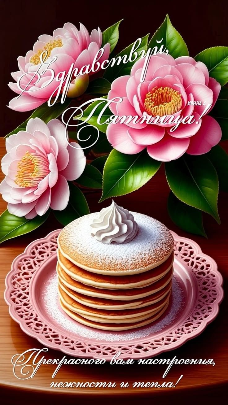 Здравствуй, Пятница! ИРИНА А Прекрасного вам настроения, нежности и тепла!