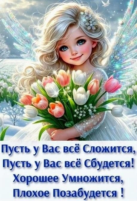 Пусть у Вас всё Сложится, Пусть у Вас всё Сбудется! Хорошее Умножится, Плохое Позабудется!