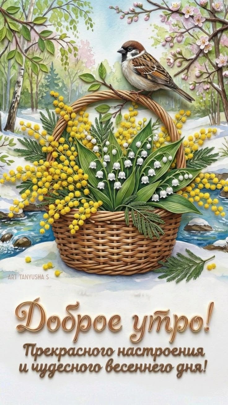 Доброе утро! Прекрасного настроения и чудесного весеннего дня!