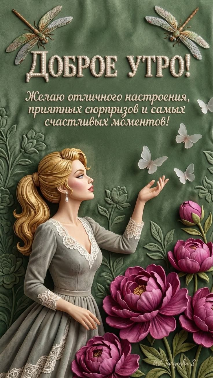 ДОБРОЕ УТРО! Желаю отличного настроения, приятных сюрпризов и самых счастливых моментов!