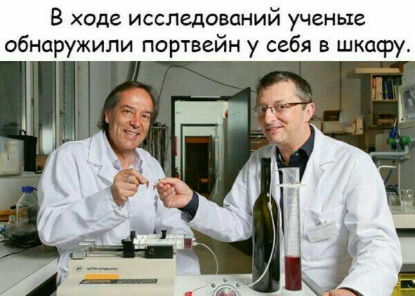 В ходе исследований ученые обнаружили портвейн у себя в шкафу