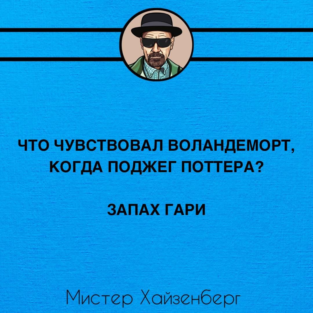 ЧТО ЧУВСТВОВАЛ ВОЛАНДЕМОРТ КОГДА ПОДЖЕГ ПОТТЕРА ЗАПАХ ГАРИ Мистер Хойзенберг