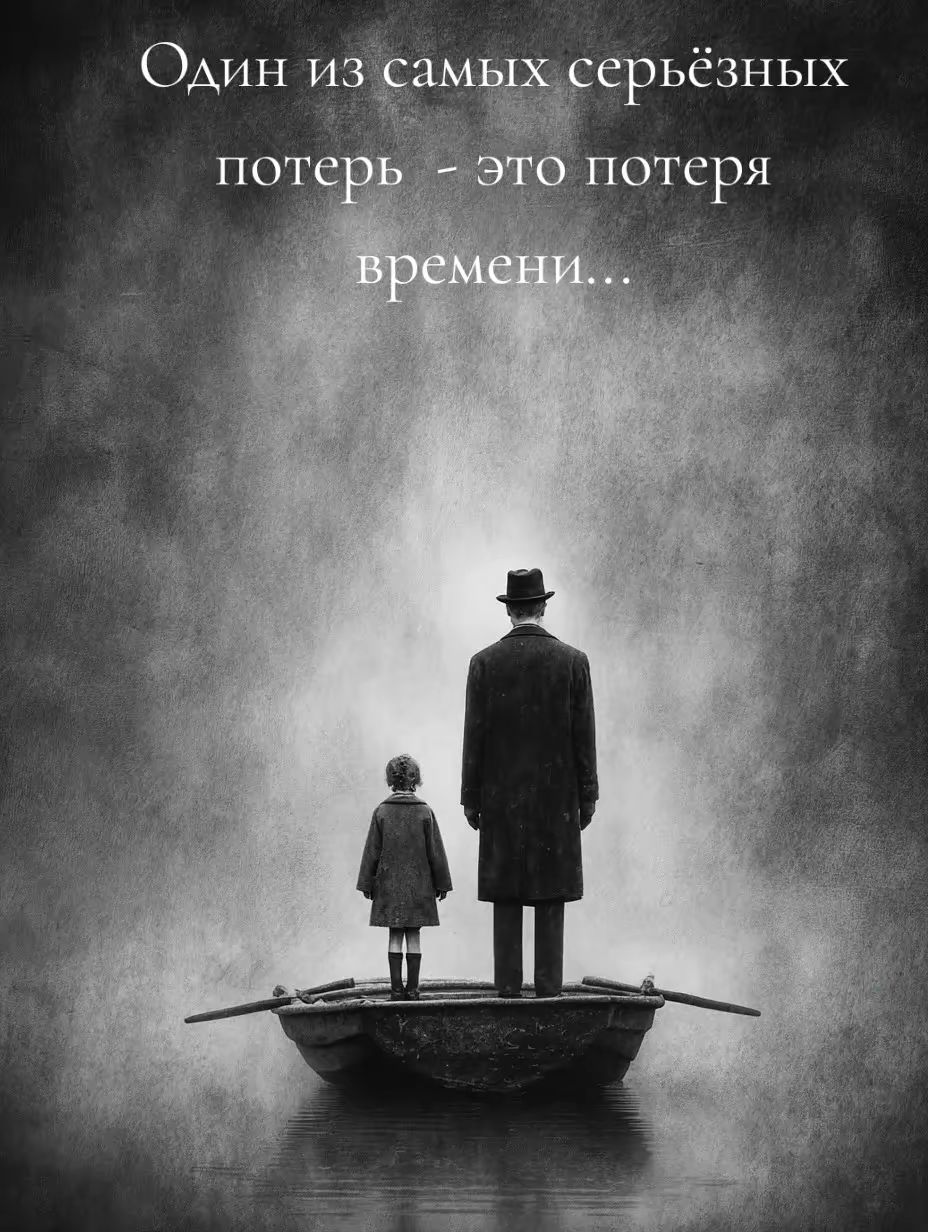 Один из самых серьёзных потерь - это потеря времени...
