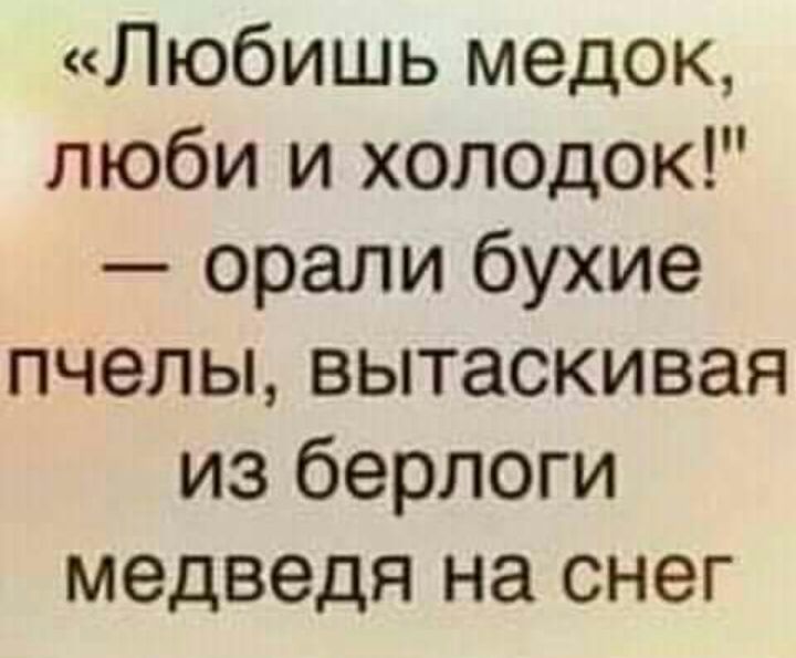 Любишь медок люби и холодок орали бухие пчелы вытаскивая из берлоги медведя на снег