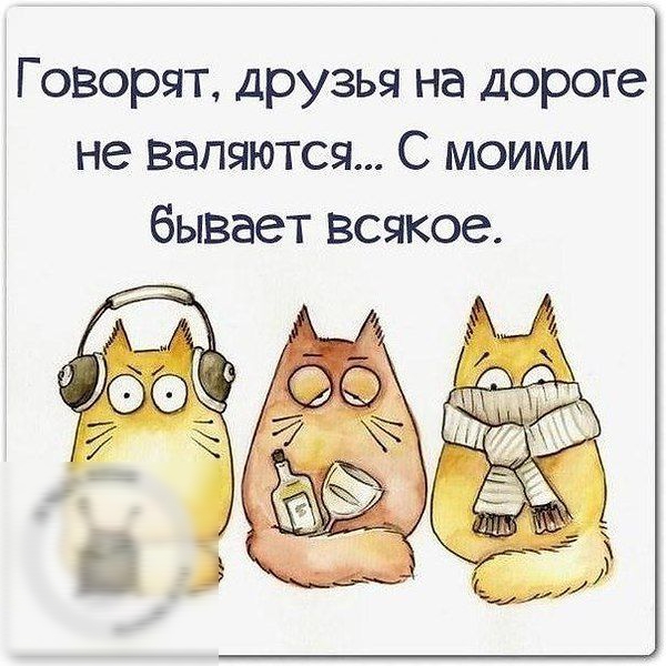 Говорят, друзья на дороге не валяются... С моими бывает всякое.