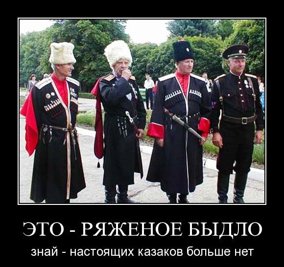 ЭТО РЯЖЕНОЕ БЫДЛО знай НаСТОЯЩИХ казаков больше нет