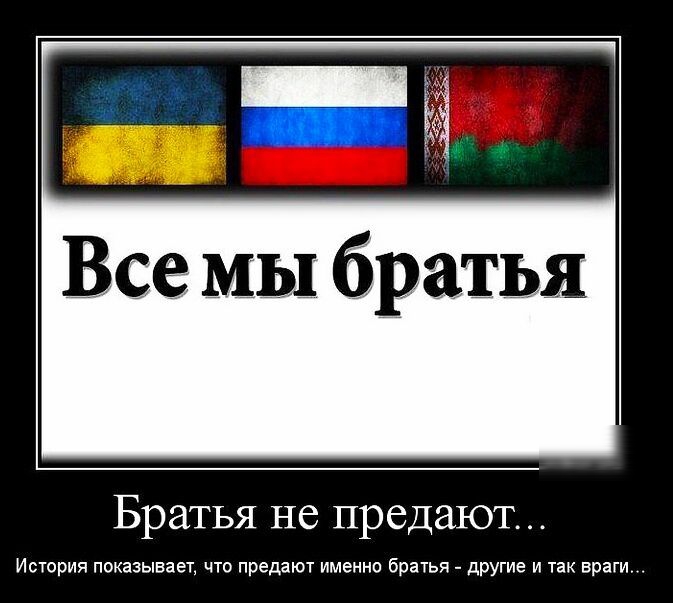 Все мы братья Братья не предают История показывает что предают именно братья другие и так враги