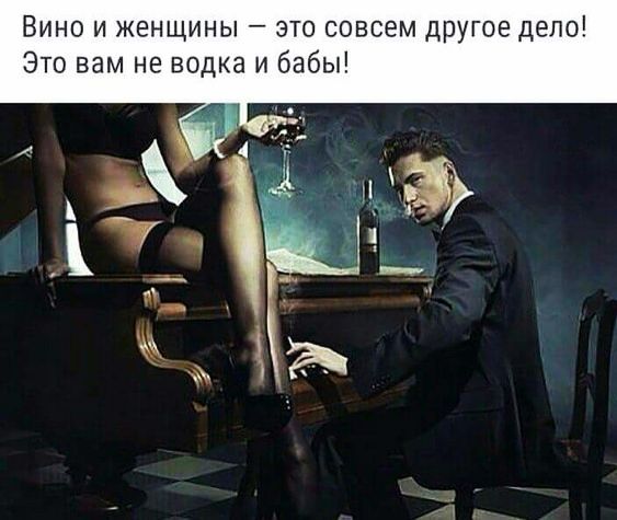 Вино и женщины это совсем другое дело Это вам не водка и бабы