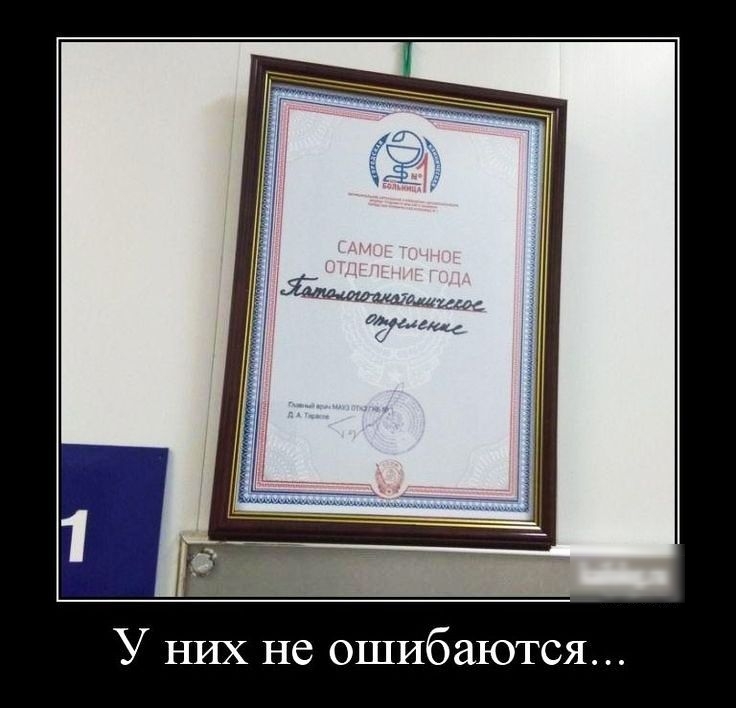 У них не ошибаются