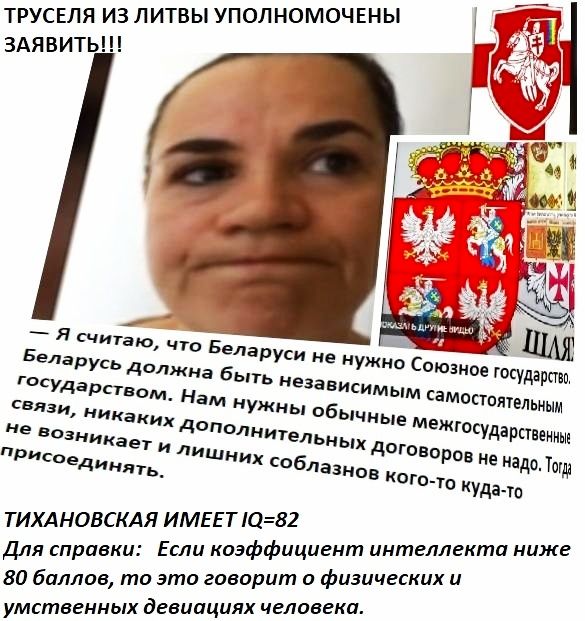 ТРУСЕЛЯ ИЗ ЛИТВЫ УПОЛНОМОЧЕНЫ ЗАЯВИТЬ связи как НЬ е Возиик ети домТЭЛьных межтчдарствениын О юединять лиш спблазно товар ідо КОГО ТИХАНОВСКАЯ ИМЕЕТ 1082 Для справки Если коэффициент интеллекта ниже 80 баллов то это говорит о физических и умственных девиациях человека