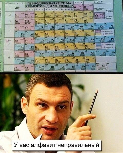 У вас алфавит неправильный