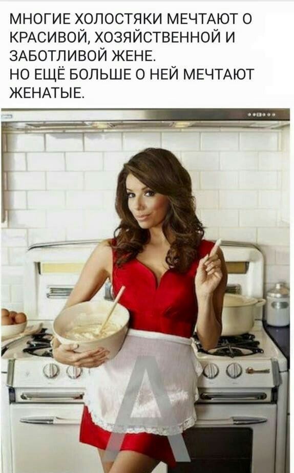 МНОГИЕ опостяки МЕЧТАЮТ о КРАСИВОЙ ХОЗЯЙСТВЕННОЙ и ЗАБОТЛИВОЙ ЖЕНЕ но ЕЩЁ БОЛЬШЕ о НЕЙ МЕЧТАЮТ ЖЕНАТЫЕ ГЕ