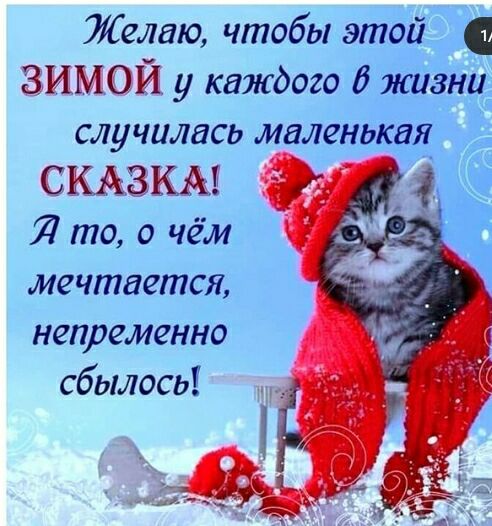 Желаю чтобы этой зимой у каждого в жизнід случилась маленькая С КЁЗКАЁ 71 то о чём мечтается непременно сбылось