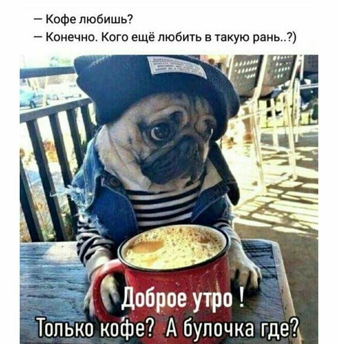 Кофе любишь Конечно Кого ещё любить в такую рань
