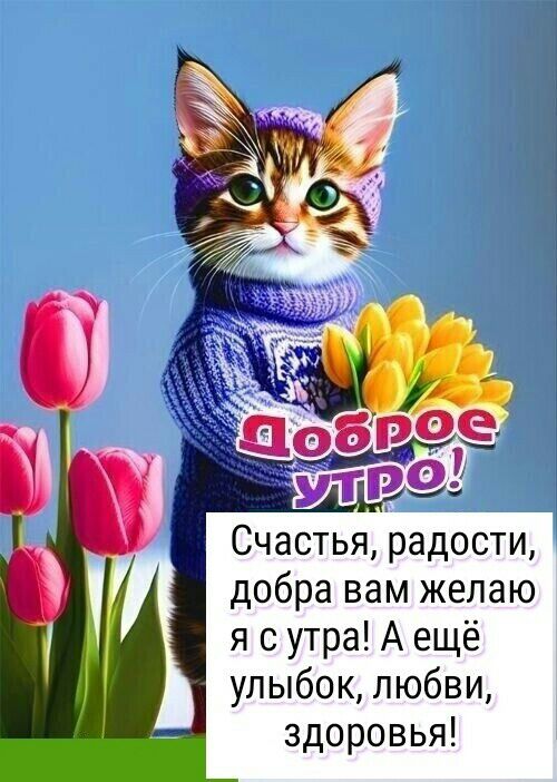 Счастья радости добра вам желаю я с утра А ещё улыбок любви здоровья