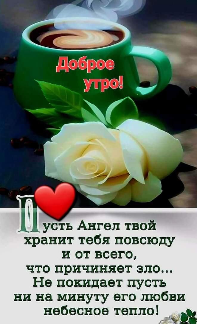 Шусть Ангел твой хранит тебя повсюду и от всего что причиняет зло Не покидает пусть ни на минуту его любви небесное тепло