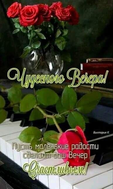 Чудесного Вечера! Пусть маленькие радости сделают ваш Вечер Счастливым!