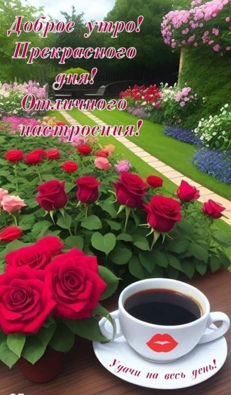 Доброе утро! Прекрасного дня! Отличного настроения! Удачи на весь день!