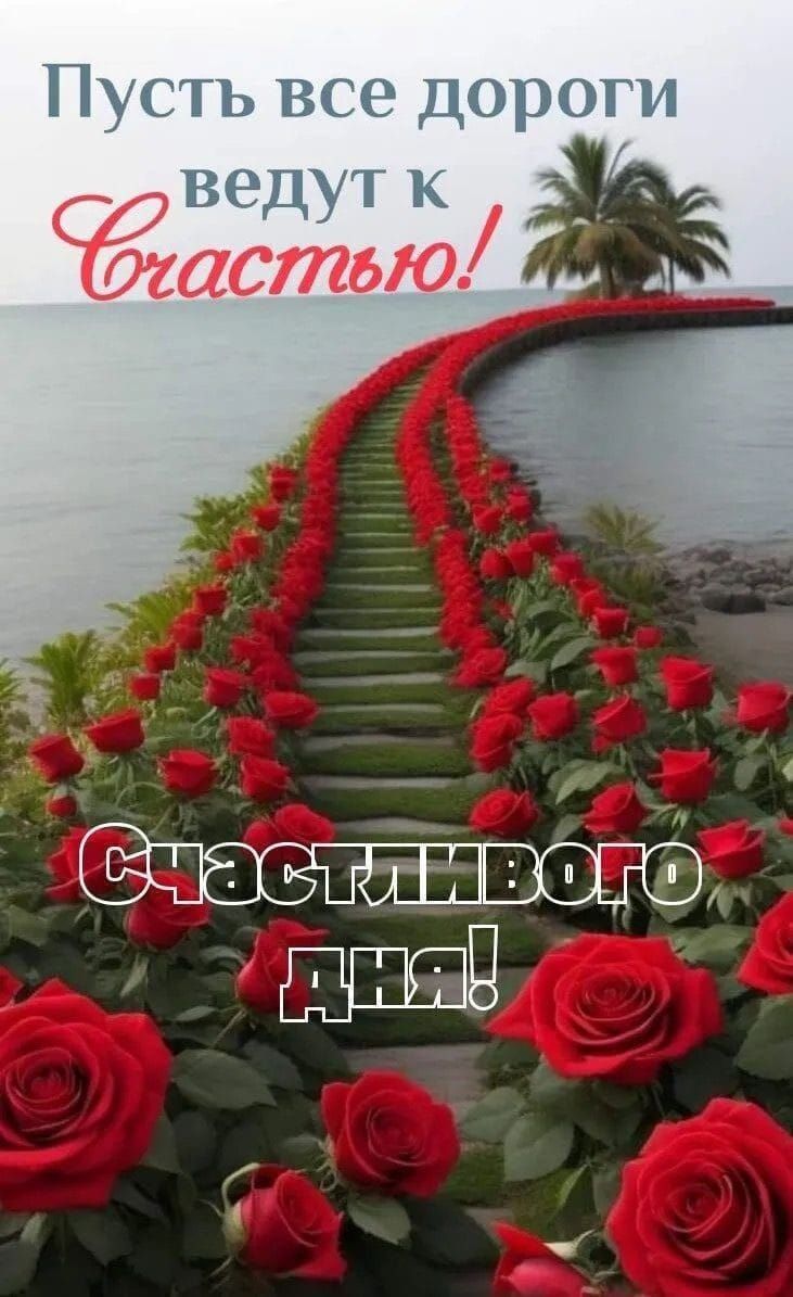 Пусть все дороги ведут к Счастью! Счастливого дня!