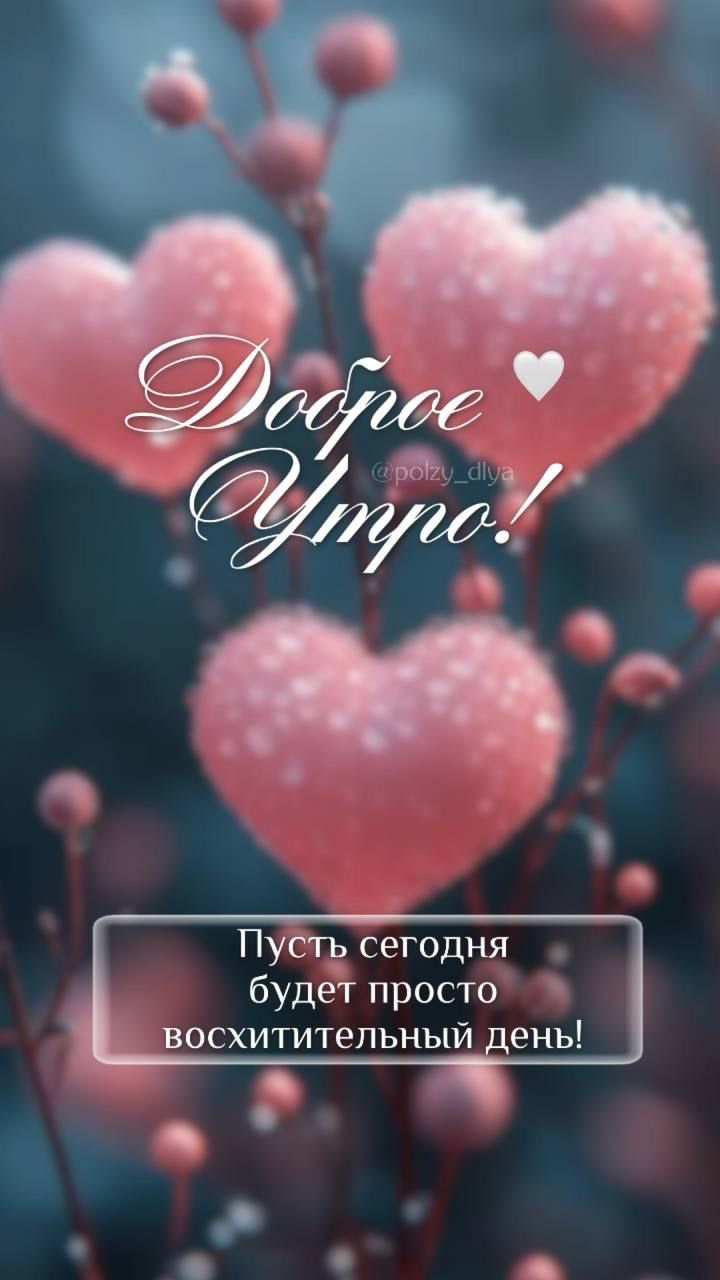 Доброе Утро! Пусть сегодня будет просто восхитительный день!